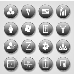 assembly in  flat style icons the theme business