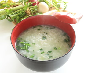 Japanese seven types of herbal for new year food image