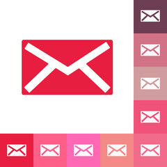 paper envelope business theme flat icon