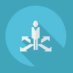 flat icon people arrow business theme