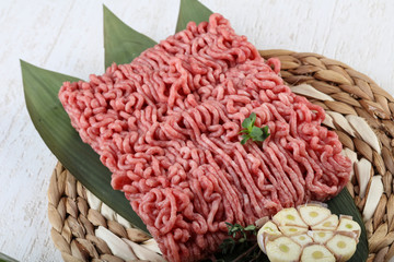 Micned raw Beef