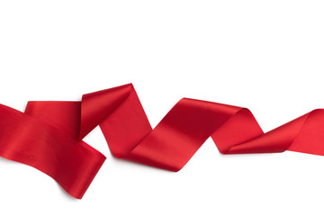 Silk ribbon isolated