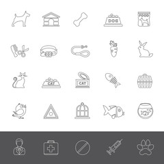 Line Icons - Pet Shop