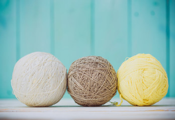 Fototapeta premium Knitting threads