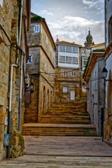 Fototapeta na wymiar Calles de Muros, Costa de la muerte Galicia