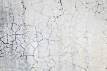 Simple gray cracked of old concrete wall textured .