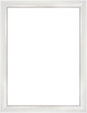 Wooden modern white picture frame