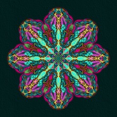 Abstract Strahlen Mandala