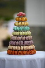 wedding cake/ wedding cake made up of delicious little biscuits