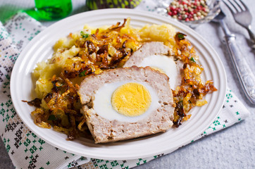 Meat Loaf with egg