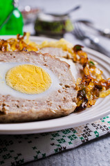 Meat Loaf with egg