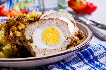 Meat Loaf with egg