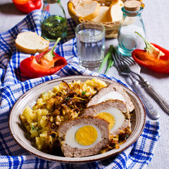 Meat Loaf with egg