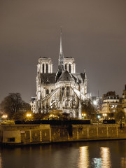 Fototapeta na wymiar Notre-Dame bei Nacht
