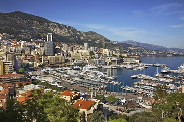 Obraz premium View of La Condamine district. Principality of Monaco