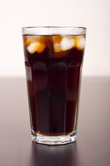 Glasses of cola drink