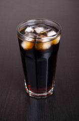 Glasses of cola drink