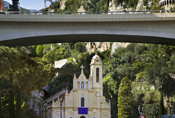 Church of the Holy Initiation in La Condamine. Principality of Monaco