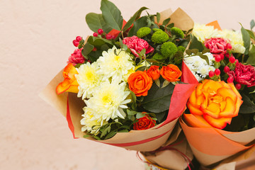 Vivid color roses Background