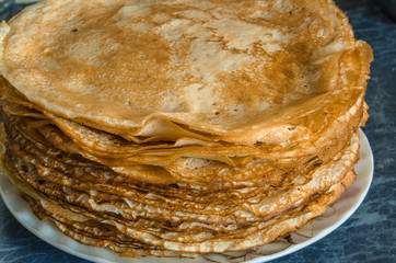 Russian pancakes for Maslenitsa