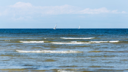 Fototapeta premium waves on the shore of the Baltic sea