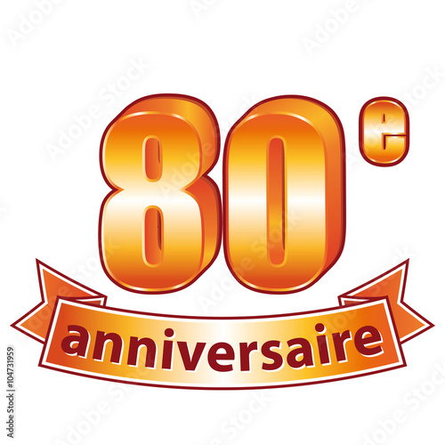 White Cotton Cards Âge 80 Carte D'anniversaire Faite à La