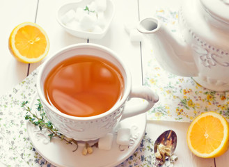 Tea with lemon