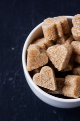 brown shaped sugar