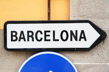 Obraz premium Way to Barcelona