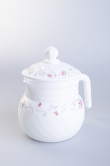 jug or ceramic jug on a background.