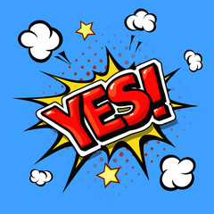 Yes. Comic book explosion.