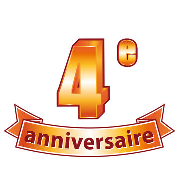 4&egrave;me anniversaire.