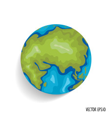 Earth. Vector illustration.