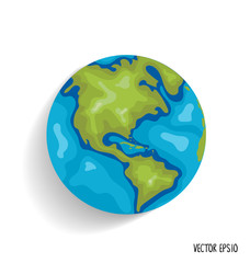 Earth. Vector illustration.