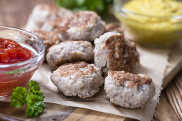 Small homemade Meatballs