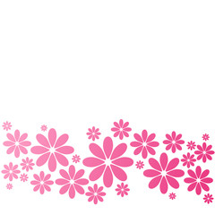 Blumenmuster - Hintergrund (rosa Blüten)