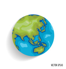 Earth. Vector illustration.