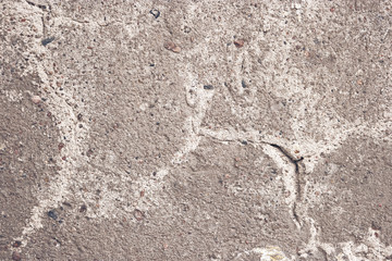 Abandoned concrete wall with cracks texture