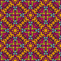 Colorful  Festive Abstract Vector Pattern tiled 