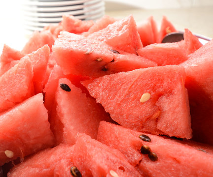 Close up of a watermelon fruits