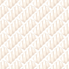 Marshmallow twists seamless pattern vector illustration.