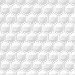 White 3d geometric texture, seamless.