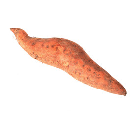 Sweet potato isolated on white background