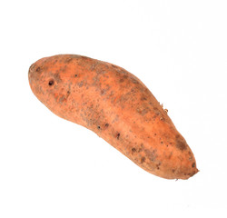 Sweet potato isolated on white background