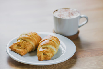 coffee and croissant 