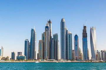 Naklejka na ściany i meble Dubai marina skyline