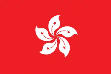 Foto op Plexiglas Standard Proportions for Hong Kong Official Flag © aomvector