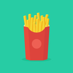 Fries vector illustration