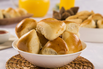 Brazilian snack. Meat Esfiha portion.