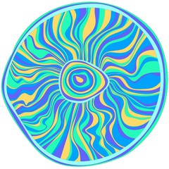 Vector psychedelic background with bright colors 